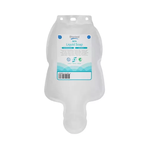 Sterisol Äkta Genuin flytande tvål 700 ml – mild och parfymfri tvål för känslig hud  700 ml Sterisol Äkta Genuin – allergivänlig flytande tvål i hygienisk påfyllnadspåse