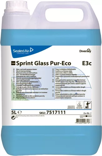 Fönsterputsmedel Diversey TASKI Sprint Glass PU – effektivt och snabbtorkande glasrengöringsmedel för fönster, speglar och blanka ytor