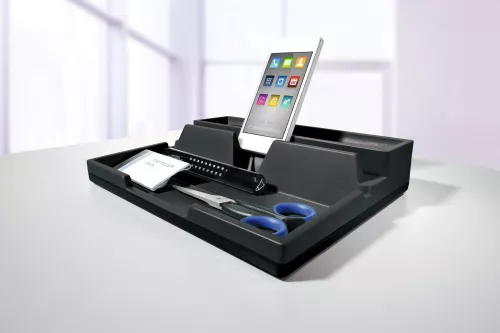 Förvaringsfack Varicolor Desk Organizer mörkgrå – praktisk och stilren organisatör för kontorsmaterial på skrivbord