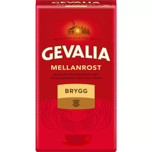 Gevalia Mellanrost bryggkaffe 450 g – klassiskt fylligt filterkaffe med balanserad smak för vardagens fikastunder