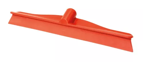 Activa Singleblade golvraka 40 cm i rött med enkel gummikant, avsedd för effektiv bortskrapning av vatten och vätska från släta golvytor