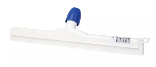 Golvraka Max 45 cm vit med plaststomme – hygienisk och lätt golvraka med utbytbart gummiblad, idealisk för effektiv borttagning av vätskor från släta golvytor i professionella miljöer