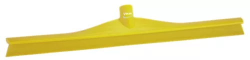 Vikan golvraka 60 cm gul, enkel och helgjuten – hygienisk och slitstark golvraka med utbytbart gummiblad, idealisk för effektiv vätskeavlägsning på stora ytor i livsmedelsmiljöer och rengöringszoner