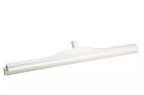 Vikan golvraka 70 cm vit med fast tvåbladskonstruktion – effektiv och hygienisk golvraka med dubbla gummiblad för optimal vätskeavlägsning, idealisk för stora ytor inom livsmedelsindustri och professionell rengöring