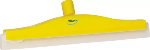 Ledad golvraka från Vikan, gul med 40 cm bredd, designad för effektiv borttagning av vätskor från golv