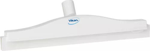Vikan golvraka ledad vit 40 cm med två blad – hygienisk och flexibel golvraka med dubbla gummiblad för effektiv borttagning av vätskor på alla typer av golv, idealisk för livsmedelsindustri och storkök