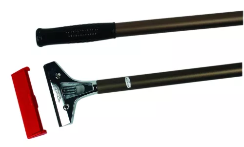 Ettore golvskrapa med skaft, 120 cm – robust vatten- och smutsskrapa för effektiv rengöring av släta golvytor