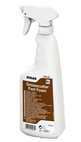 Greasecutter Fast Foam 750 ml – snabbverkande avfettningsskum för köksytor, effektiv mot fett, olja och inbrända rester
