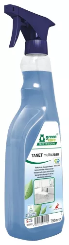Green Care Professional Tanet Multiclean 750 ml – miljömärkt allrengöringsspray för effektiv daglig rengöring av alla ytor