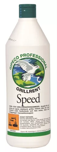Speed Grillrent 1 liter – kraftfullt rengöringsmedel för grillar, ugnar och stekbord, effektivt mot fastbränd smuts och fett