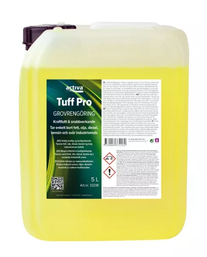 Grovrengöring Activa Tuff Pro 5 L – kraftfullt och lågskummande rengöringsmedel för tuff smuts i industri, verkstad och storkök