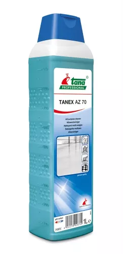 Grovrengöring Tana Tanex AZ 70 1L – kraftfullt och lågskummande rengöringsmedel för industriella och hårt smutsade ytor