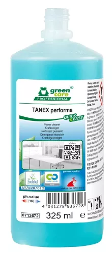 Green Care Tanex Performa Quick grovrent – kraftfullt och miljövänligt rengöringsmedel för effektiv borttagning av kraftig smuts på golv och ytor