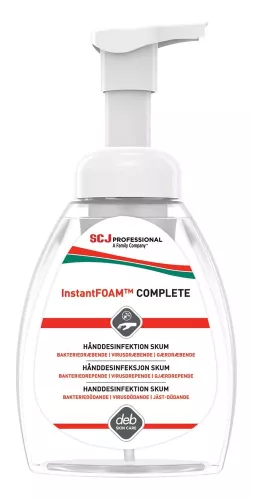 Deb InstantFOAM handdesinfektion 250 ml – alkoholfri, snabbverkande skumdesinfektion med praktisk pumpflaska