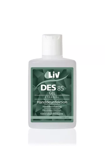 LIV Des 85 handdesinfektion 150 ml – effektiv alkoholbaserad handgel med 85 % etanol för snabb hygien