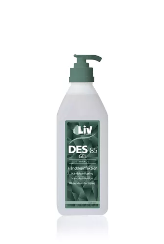 LIV Des Gel 85% handdesinfektion 600 ml – effektiv alkoholbaserad gel för snabb handdesinfektion i vård och hygienmiljöer