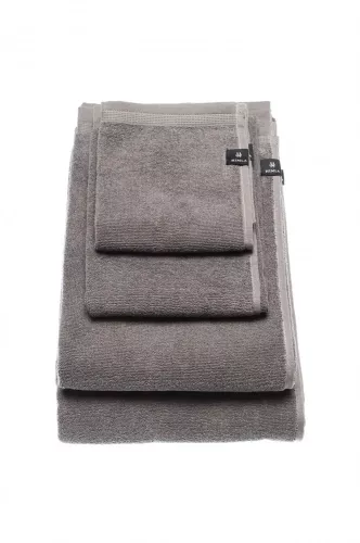 Himla Lina handduk i färgen Nickel 70x140 cm – exklusiv badhandduk i stentvättat linne med mjuk linnefrotté, hög absorptionsförmåga och naturlig struktur som ger en lyxig och avslappnad känsla i badrum, spa och wellnessmiljöer