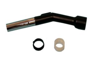 Kromat handgrepp i plast 32 mm – lätt och ergonomiskt dammsugarhandtag för standardanslutning