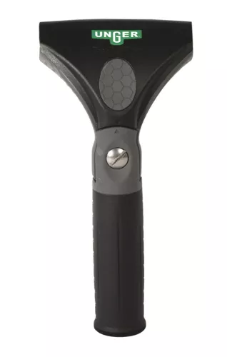 Unger ErgoTec Ninja handtag 30°, ergonomiskt vinklat grepp med snabbkoppling för fönsterskrapor, anpassat för professionell fönsterputsning
