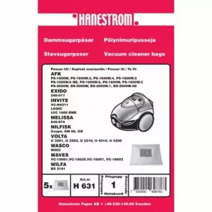 ​HANESTROM Nilfisk Coupé/GO Dammsugarpåsar 5-pack