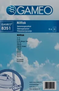 ​HANESTROM Nilfisk GM80-90 GS80-90 Dammsugarpåsar 5-pack