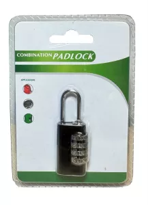 Hänglås med kod – säkert kombinationslås utan nyckel för skåp, väskor och förvaring