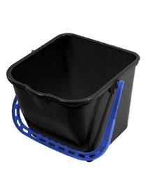 Hink Basic 15 liter svart – tillverkad av återvunnen plast, hållbar och funktionell för städ och avfall