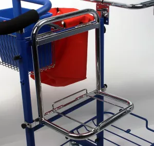 Hinkhylla Basic RAL 9005 – robust väggmonterad hylla för förvaring av städhinkar och utrustning i hygienutrymmen