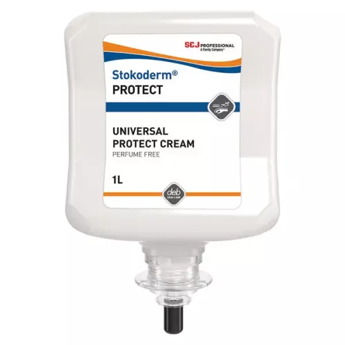 Stokoderm Protect Hudkräm 1L – skyddande barriärkräm för händer och hud i utsatta miljöer