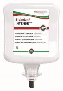 Hudkräm Stokolan Intense 1L – intensivt återfuktande kräm för mycket torr och stressad hud i praktisk pumpflaska