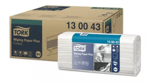 Industripapper Tork Premium – vikta avtorkningsdukar för krävande rengöring i industri och verkstad