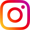 Instagram logotyp i gradient RGB (liten) – ikonisk kameraikon i flerfärgad övergångsdesign, används för att länka till Instagram-profiler eller visa närvaro på sociala medier
