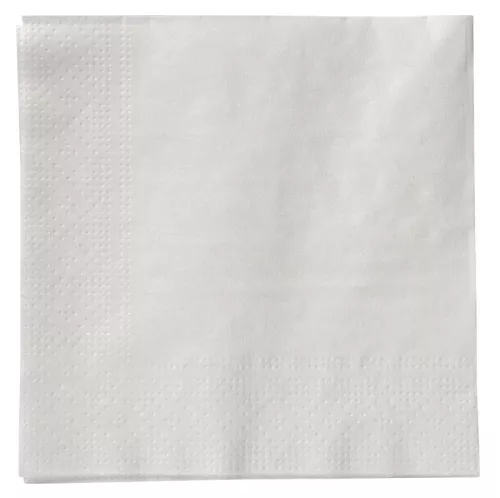 Kaffeservett 1-lags vit Abena 24x24 cm – enkel och praktisk servett för servering av dryck och tilltugg, 300-pack