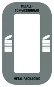 ​Källsortering Dekal – Metallförpackningar