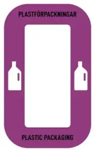 ​Källsortering Dekal – Plastförpackningar