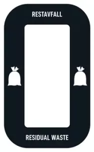 Källsortering Dekal – Restavfall