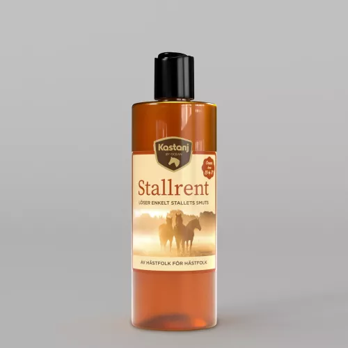 Kastanj Stallrent 450 ml – rengöringsmedel för golv, väggar och utrustning i stall och djurmiljöer som effektivt avlägsnar organisk smuts, motverkar bakterier och neutraliserar lukt, med skonsam formula anpassad för daglig rengöring i stall och lantbruk