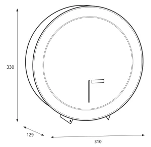 ​Katrin Gigant L Dispenser – Vit Metall