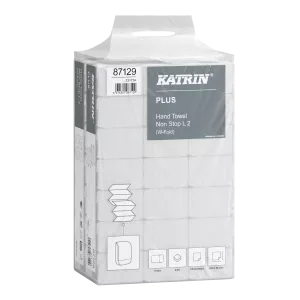 ​Katrin Plus W‑vikt Pappershandduk Non Stop L 2‑lagers