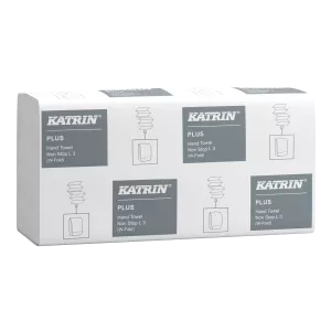 ​Katrin Plus W‑vikt Pappershandduk Non Stop L 3‑lager