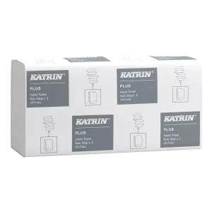 ​Katrin Plus W‑vikt Pappershandduk Non Stop L 2‑lagers
