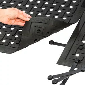 Kleen-Thru Plus A arbetsplatsmatta 86x143 cm – ergonomisk och halksäker industrimatta för våta och torra miljöer