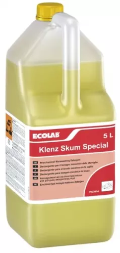 Klenz Skum Special 5 L – skumbaserat rengöringsmedel för professionell rengöring av hårt nedsmutsade ytor med kraftfull formula som löser upp fett, olja och ingrodd smuts vilket ger rena och välbevarade ytor, anpassad för storkök, livsmedelsmiljöer