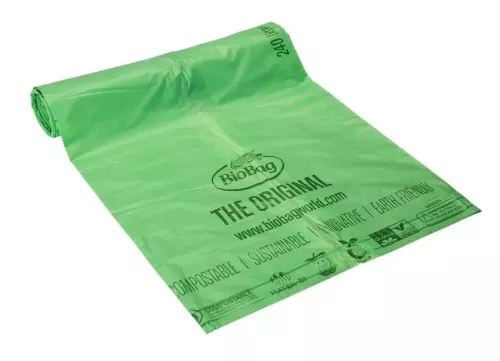 Komposterbar säck BioBag Superline 240L – stark och miljövänlig avfallssäck för organisk avfallshantering