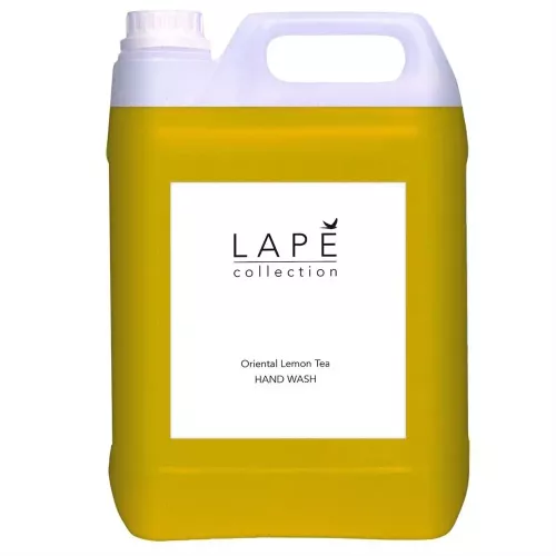 L’Apé Collection Oriental Lemon Tea handtvål 5 liter lyxig flytande handtvål med fräsch doft av citron och te, återfuktande formula och stor refillförpackning för hygienisk handtvätt i hotell, spa och offentliga miljöer