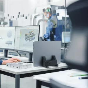 ​Laptopställ VERTICAL EFFECT 13–17" mörkgrå