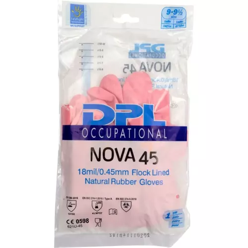 ​Latexhandske DPL Nova 45 Strl 9