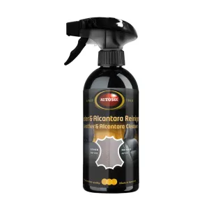 Leather & Alcantara Cleaner Autosol 500 ml – effektiv rengöringsspray för skonsam vård av läder och Alcantara-material
