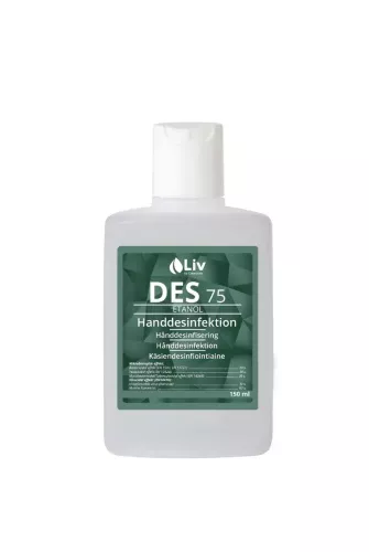 Liv Des 75 150 ml etanolbaserad handsprit – effektiv handdesinfektion med 75 % alkohol för hygienisk rengöring av händer