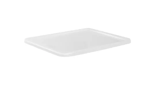 Lock till Plastback Stor 40L ECO transparent – slitstarkt lock i återvunnen transparent plast som skyddar innehållet mot damm, smuts och fukt samtidigt som det ger snabb överblick över förvarade produkter och material, anpassat för lager, verkstäder